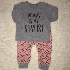 Emily and Oliver Mommy Is My Stylist 3-6 Mo Set